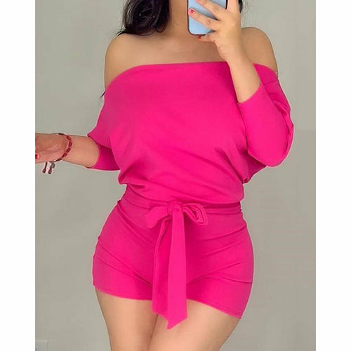 Wine Glass Print Colorblock Off Shoulder One Piece Romper