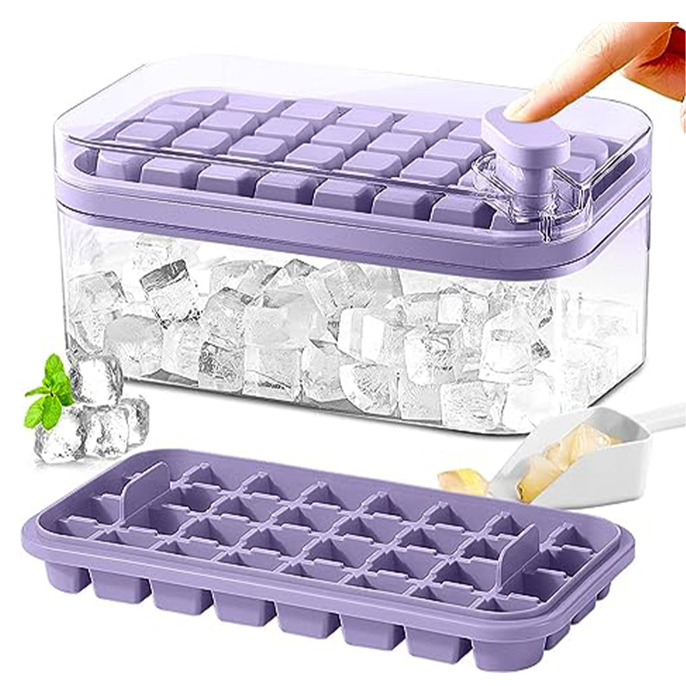 2 Layers One-Button Easy Release 64 pcs  Ice Cube Tray_0