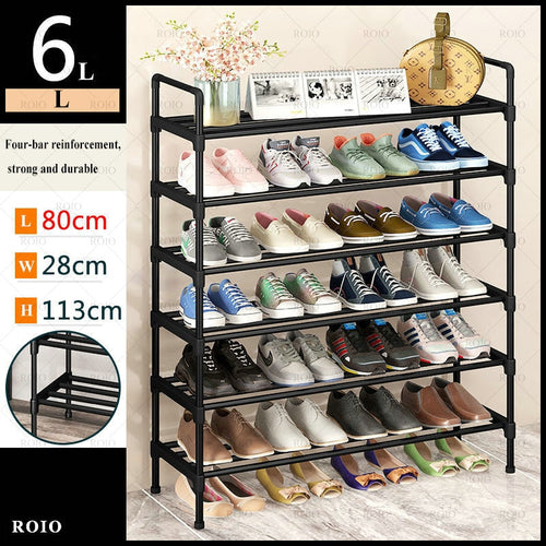 Simple Shoe Rack Metal Shoe Shelf Footwear Shoe Rack Living Room Space