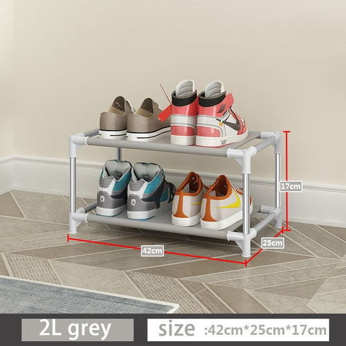 Simple Shoe Rack Metal Shoe Shelf Footwear Shoe Rack Living Room Space