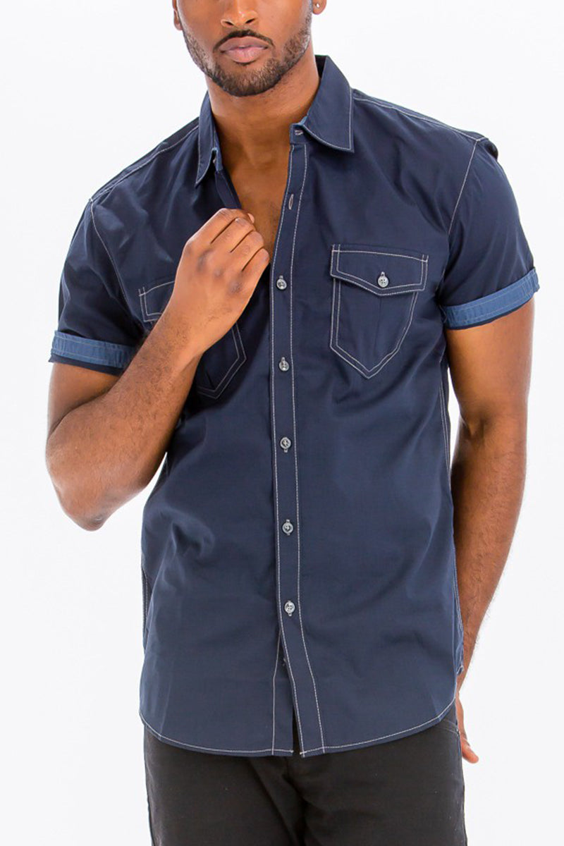 Outline Stitch Two Pocket Shirt