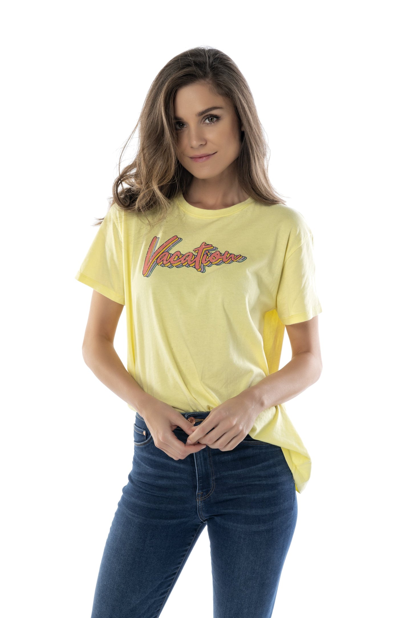 VACATION TEE-XLARGE,YELLOW