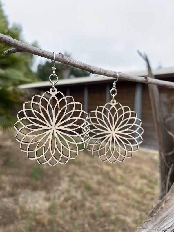 Tipped Petal Earrings # 1689