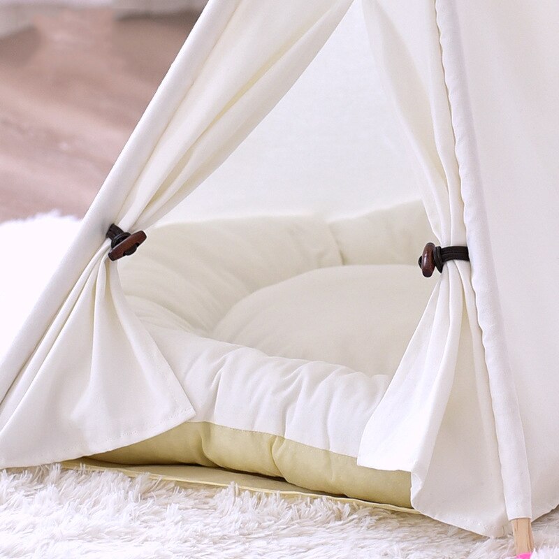 Adorable White Pet TeePee