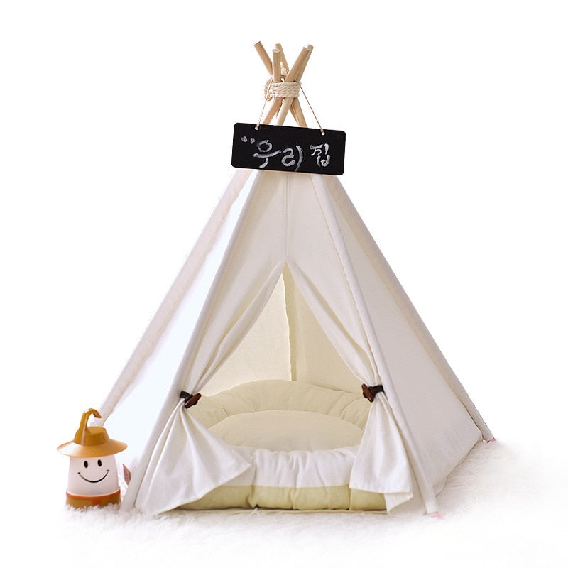 Adorable White Pet TeePee