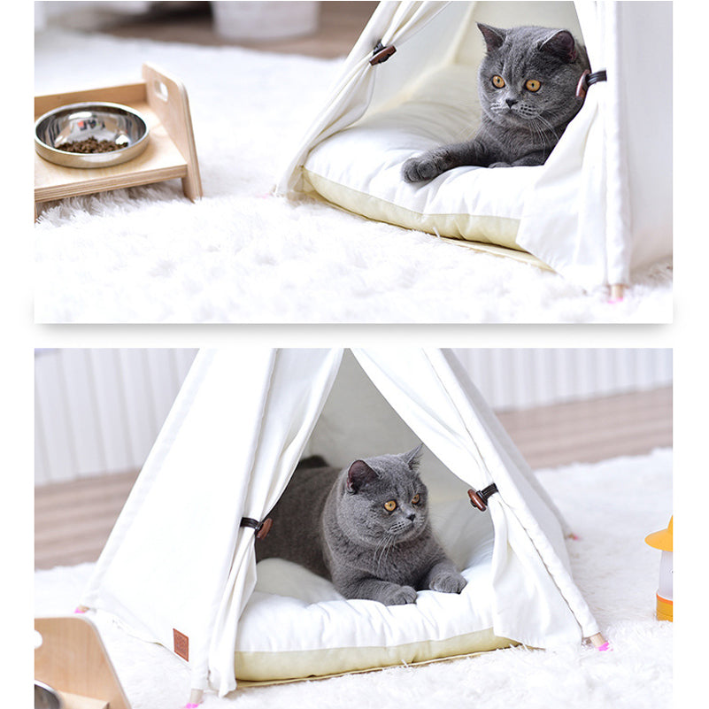 Adorable White Pet TeePee