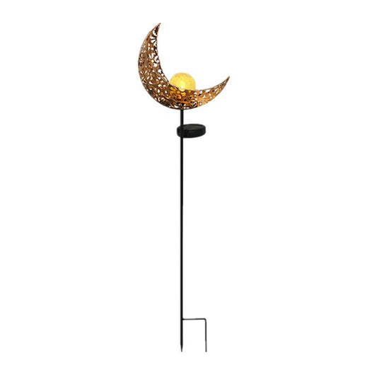 Crescent Hollow Half Moon Solar Powered Stake Lights_0