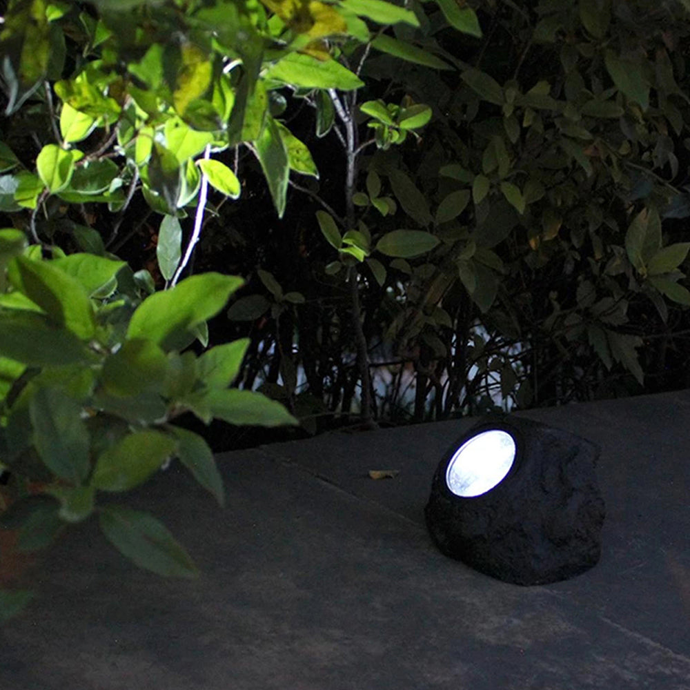 Solar Powered Outdoor Landscaping Granite Rock Lights_9