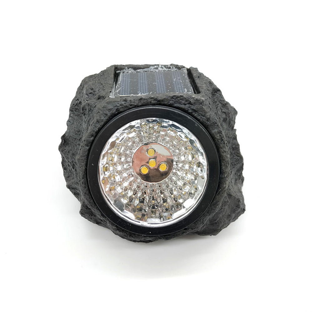 Solar Powered Outdoor Landscaping Granite Rock Lights_3