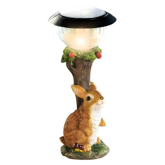 Solar Outdoor Animal Garden Backyard Decorative Statue_0