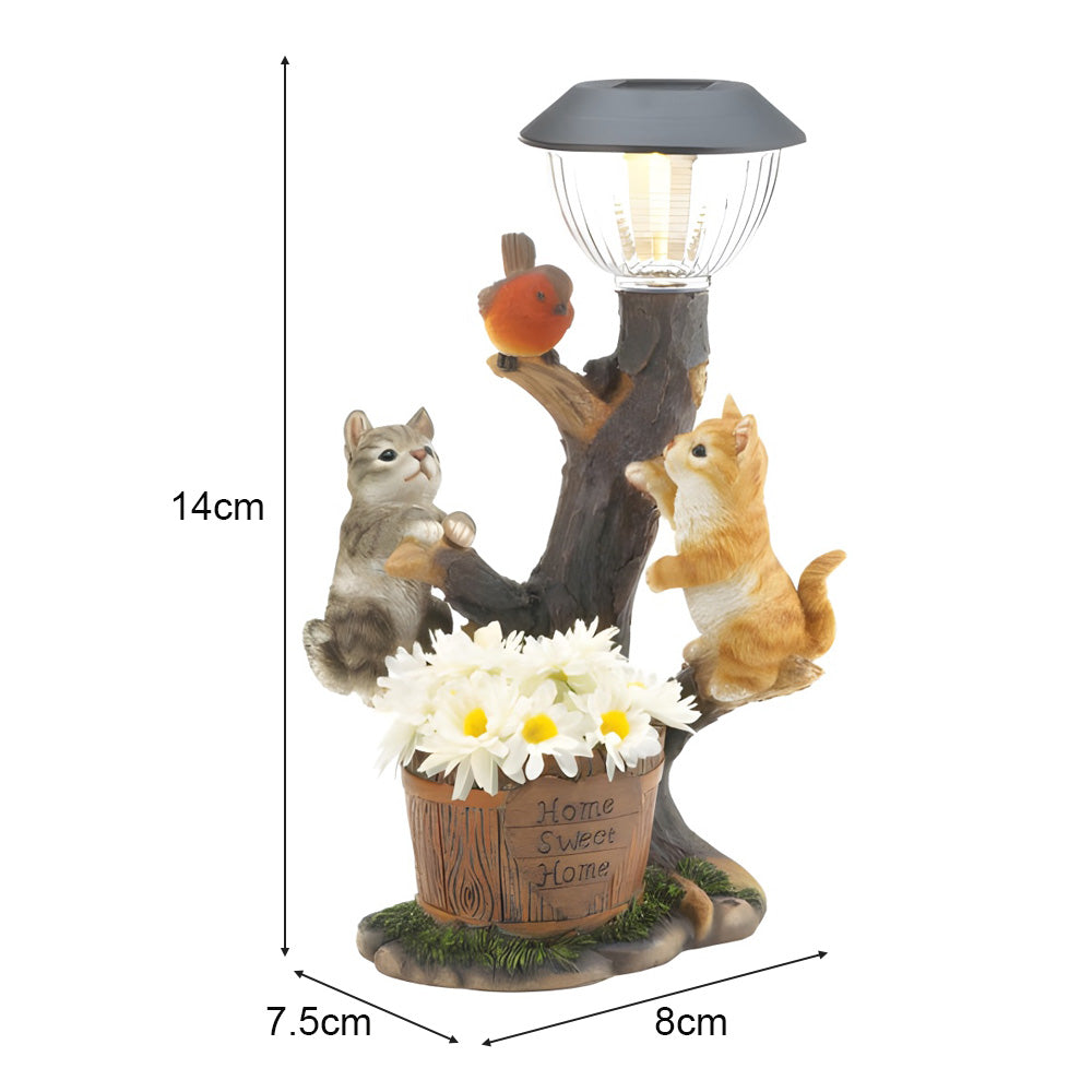 Solar Outdoor Animal Garden Backyard Decorative Statue_5