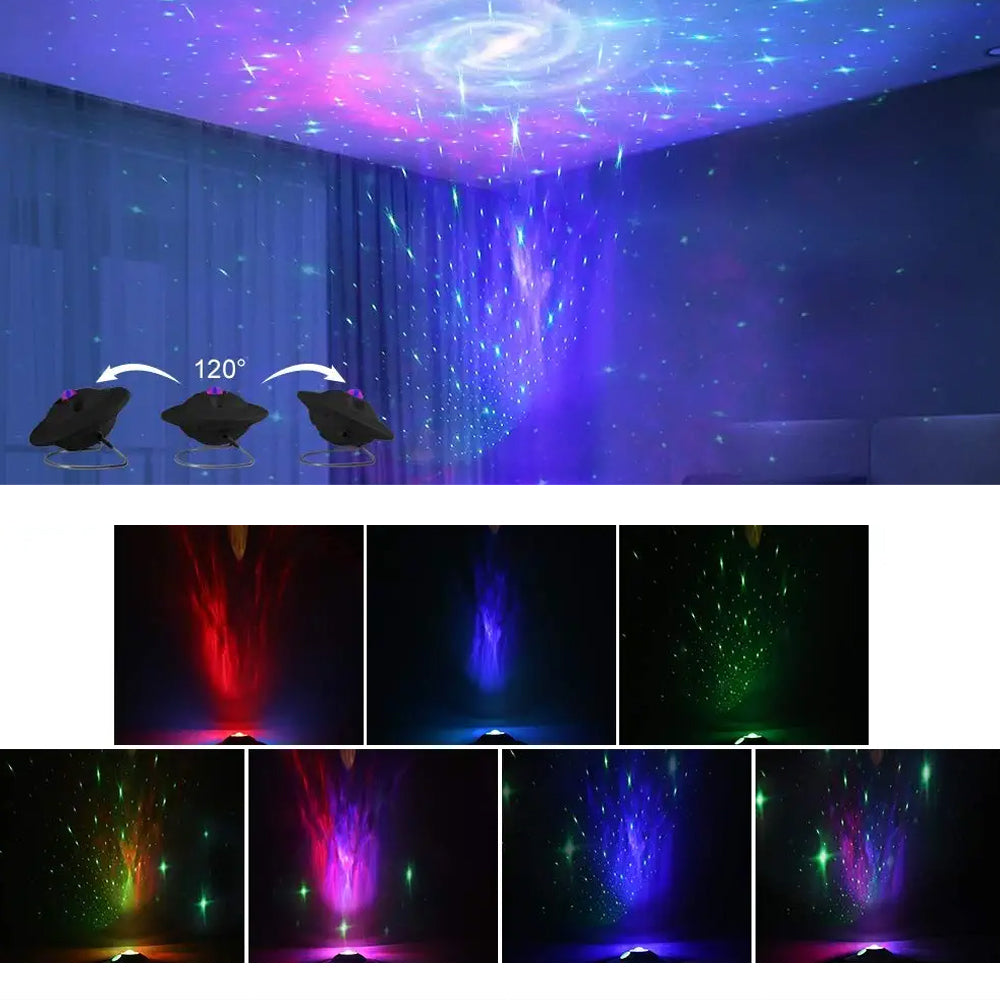 Colorful Starry Sky Projector LED Star Galaxy Night Light- USB_9