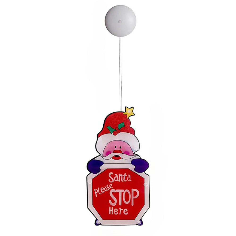 Christmas Window Lights Decorations with Suction Cup Party Indoor Décor - Battery Powered_4