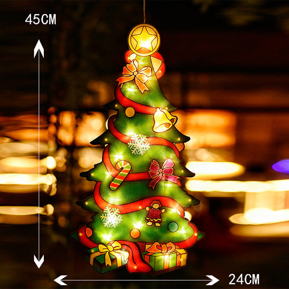 Christmas Window Lights Decorations with Suction Cup Party Indoor Décor - Battery Powered_13