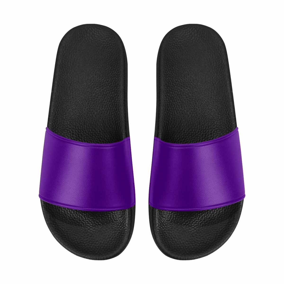 Uniquely You Mens Slide Sandals /   Indigo Purple Flip-Flops