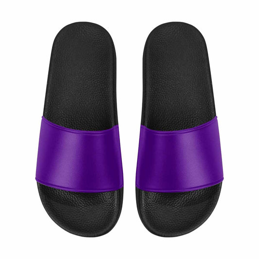 Uniquely You Mens Slide Sandals /   Indigo Purple Flip-Flops