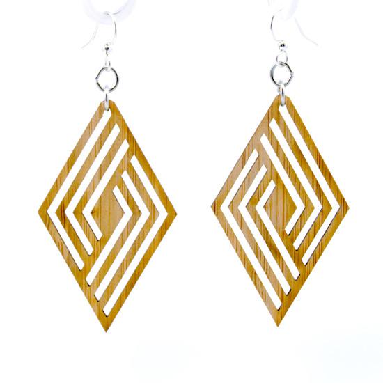 Rhombus Bamboo Earrings #992