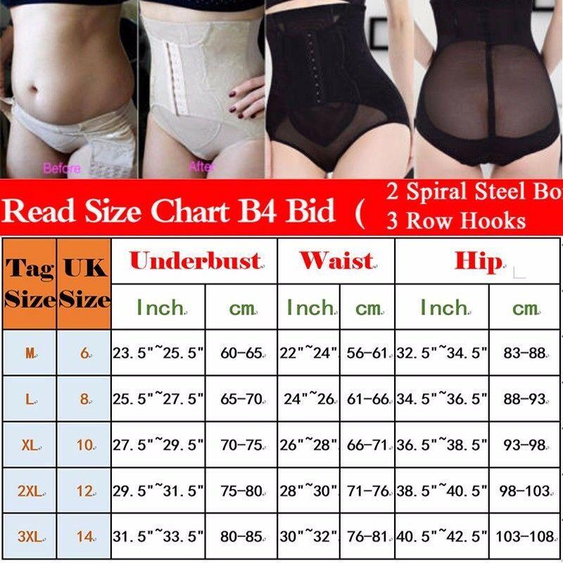 EP Women's High Waist Body Shaper Panties Seamless Butt Tummy Belly