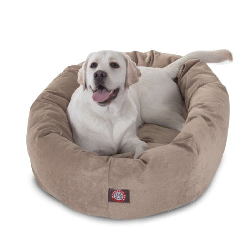 MajesticPet 788995526575 40 in. Villa Donut Pet Bed, Pearl