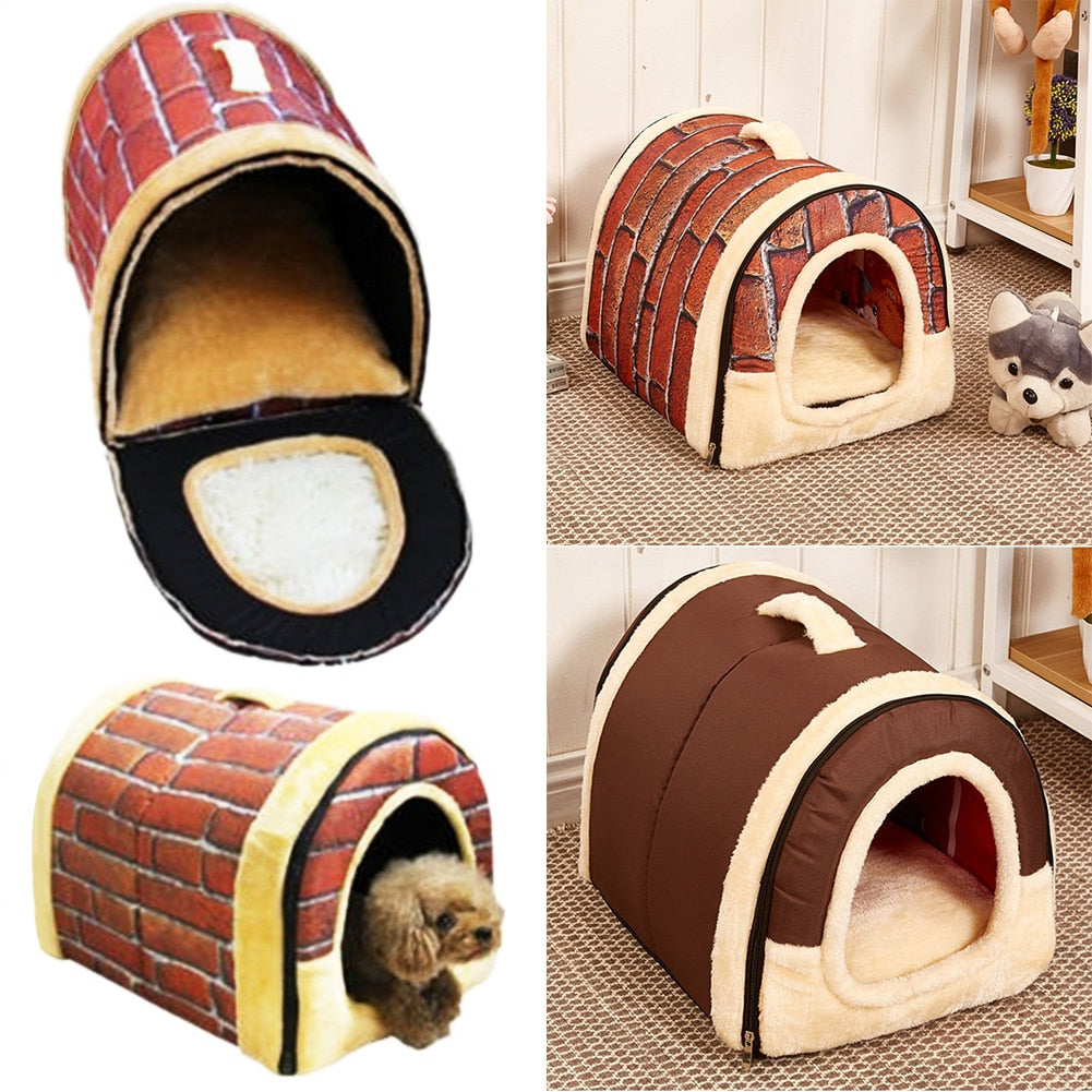 Brick-Patterned Pet House