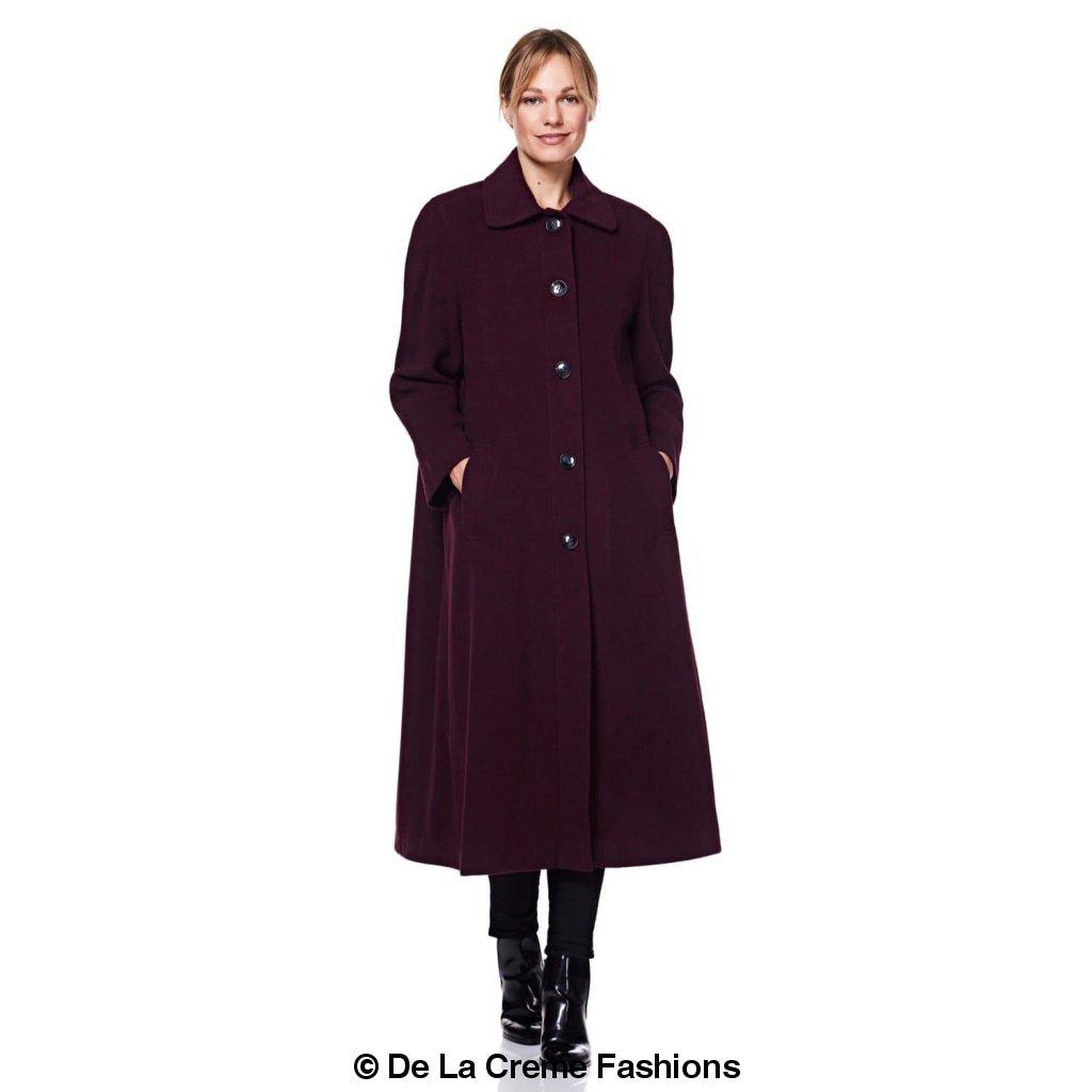 Curve Wool & Cashmere Blend Plus Size Long Coat (202)