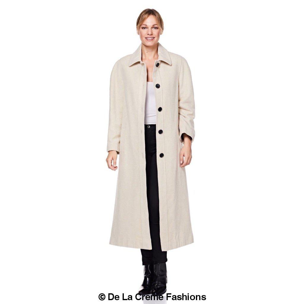 Curve Wool & Cashmere Blend Plus Size Long Coat (202)