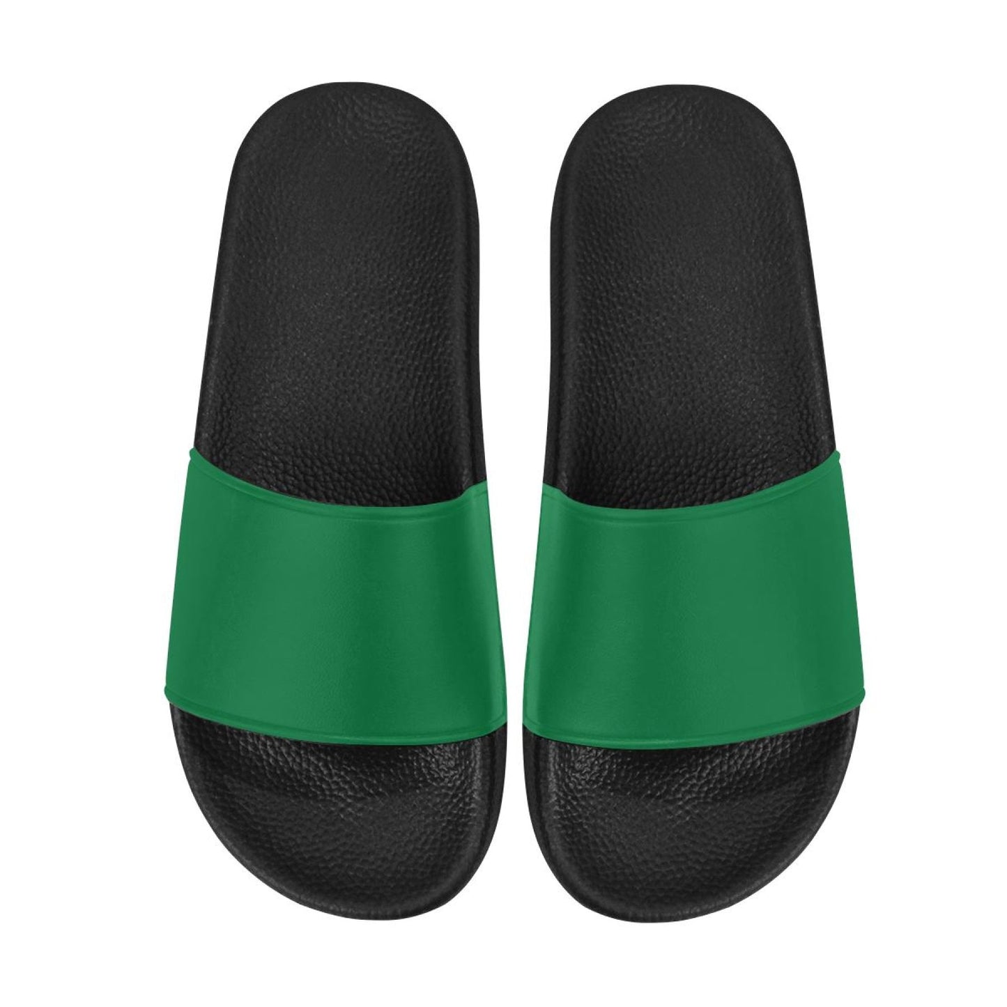 Uniquely You Womens Slides / Flip-Flop Sandals - Dark Green