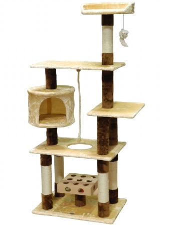 Go Pet Club SF051 IQ Busy Box Cat Tree House Toy Condo Pet Furniture&#