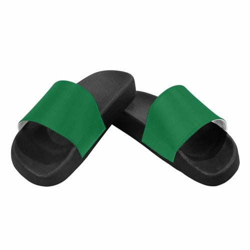 Uniquely You Womens Slides / Flip-Flop Sandals - Dark Green